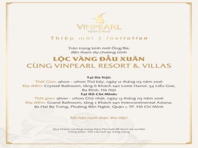 LỘC VÀNG ĐẦU XUÂN CÙNG VINPEARL RESORT & VILLAS