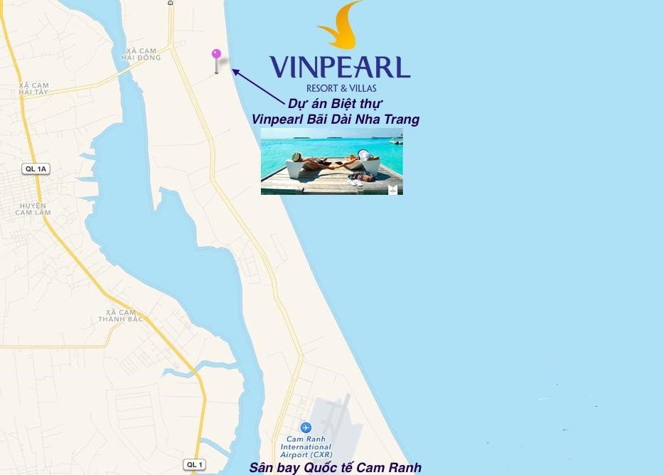 Vị trí Vinpearl Bãi Dài